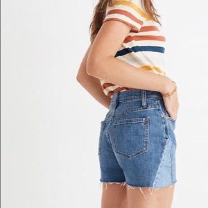 Madewell High Rise Denim Shorts: pieced edition